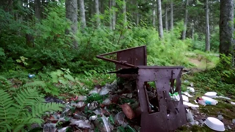 Piles of garbage and waste Stock Footage 78233493