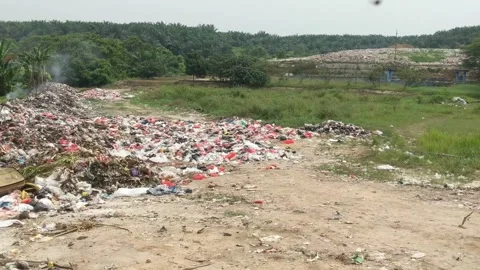 Piles of rubbish Stock Footage 251455064