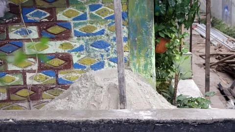 Piles of sand Stock Photos