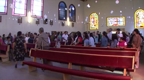 Pilgramege Stock Footage 930459