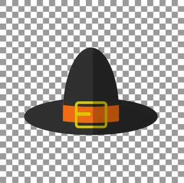 Pilgrim Hat. EPS10 vector illustration Stock Illustration
