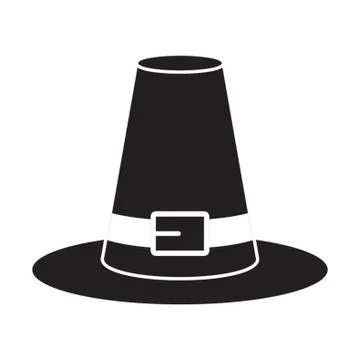 Pilgrim Hat Stock Illustration