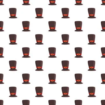 Pilgrim hat seamless pattern celebrating thanksgiving holiday tradition イラスト素材