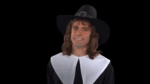 Pilgrim Man Stock Footage 5163541