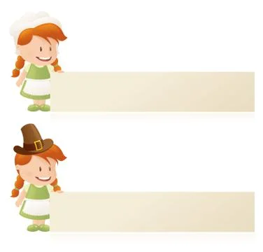 Pilgrim message Stock Illustration
