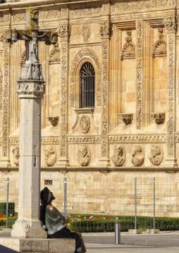 Pilgrim statue - Leon Stock Photos