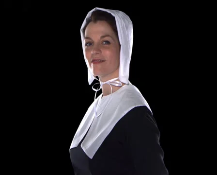 Pilgrim Woman Stock Footage 1042508