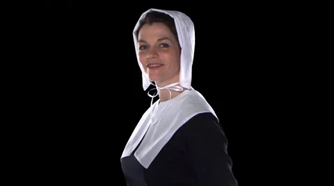Pilgrim Woman Stock Footage 5100120