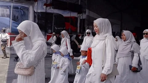 Pilgrimage exercises Stock Footage 236701198