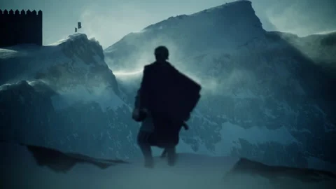 A Pilgrimage Knight Arrive to his Destination Stock Footage 278234211