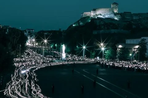 Pilgrimage to Lourdes Stock Photos
