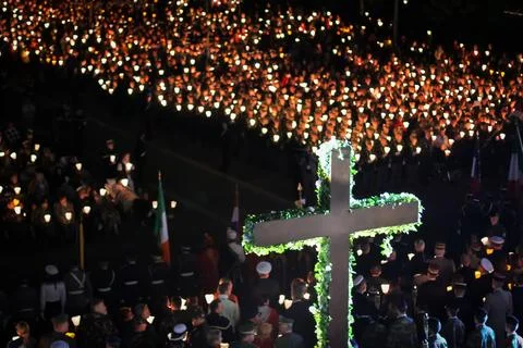 Pilgrimage to Lourdes Stock Photos