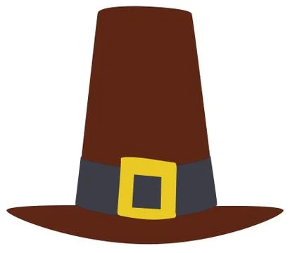 Pilgrims hat Stock Illustration