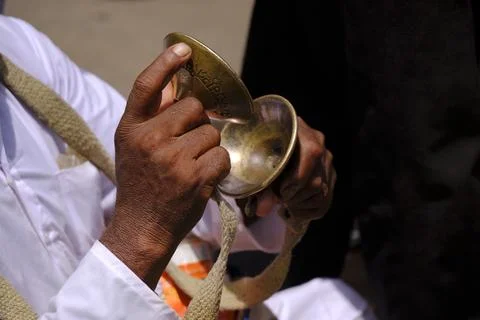 Pilgrims or warkari procession during Pandarpur Wari.. Stock-Fotos