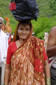 Pilgrims or warkari procession during Pandarpur Wari Stock Photos