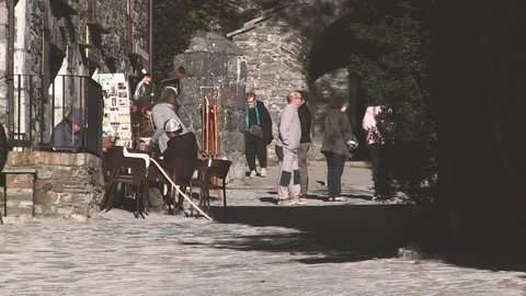PILGRIMS FROM PEDRAFITA DO CEBREIRO Stock Footage 96384151