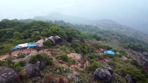 Pilgrims treakking 스톡 동영상 258812838