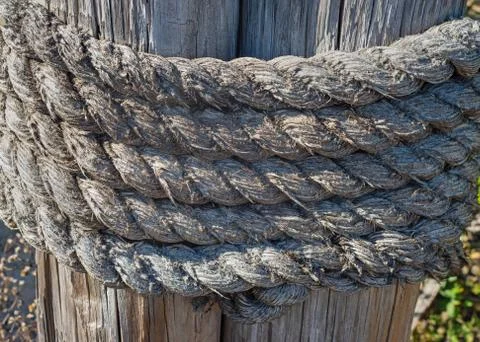 Piling Rope - Close-up Stock Photos