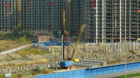 Piling (time-lapse) Video stock 874628