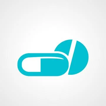 Pill and capsule icon Stock Illustration