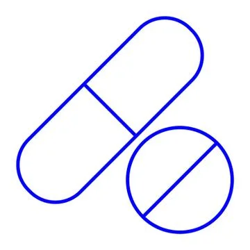 Pill and tablet Illustrazione stock