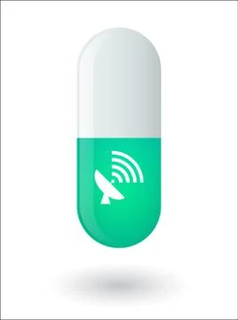 Pill with an antenna Stock-Illustration