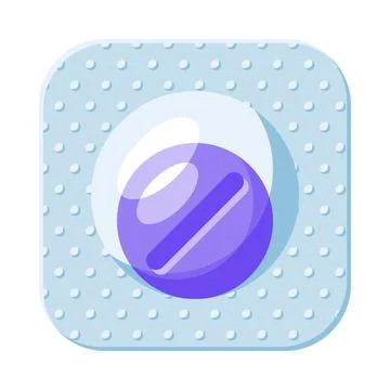 Pill in a blister Stock Illustration