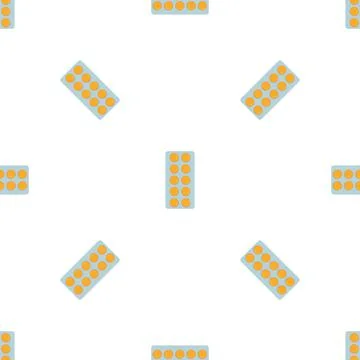 Pill blister pattern seamless vector Stock-Illustration
