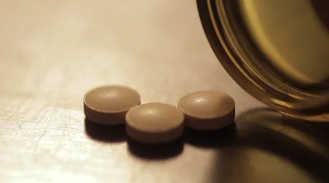 Pill Bottle Depressed Medication Vidéo 65800091