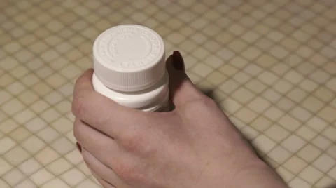 Pill Bottle Stock Footage 47597448