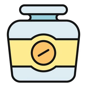 Pill bottle with medication icon Stock Illustration