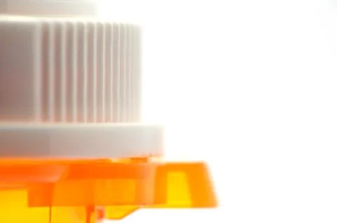 Pill bottle top Stock Photos