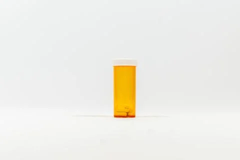 Pill Bottle on White Background 写真素材