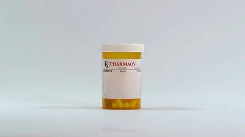 Pill Bottle on white BG Stock-Footage 71206365