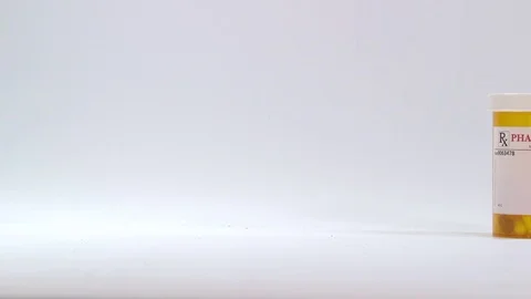 Pill Bottle on white BG Stock-Footage 71211028
