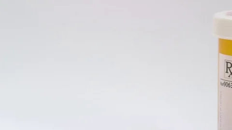 Pill Bottle on white BG Stock-Footage 71231278