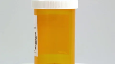 Pill Bottle on white BG Stock-Footage 71300653