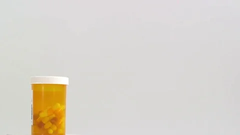 Pill Bottle on white BG Stock-Footage 71302511
