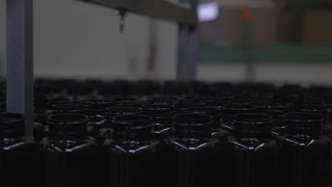 Pill Bottles in Factory Stock Footage 137281948