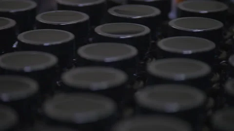 Pill Bottles in a Factory Stock Footage 137281955