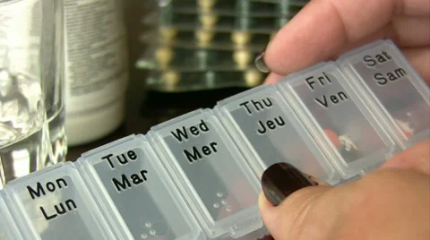 Pill box Stock Footage 32348538