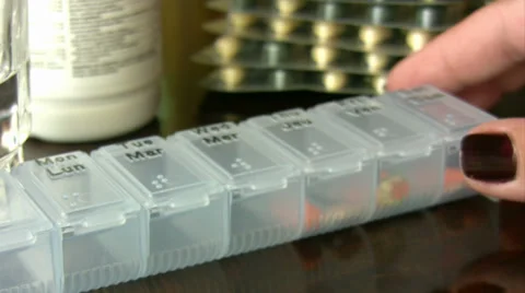 Pill box Stock Footage 32348580