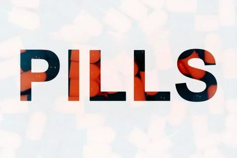 Pill capsule background Stock Photos
