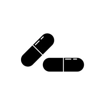 Pill capsule icon vector illustration Stock Illustration