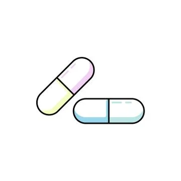 Pill capsule icon vector illustration Stock Illustration