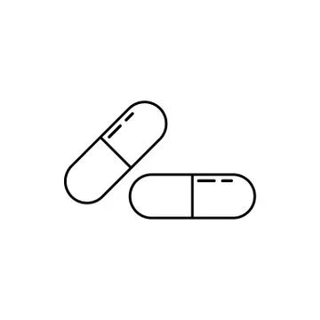 Pill capsule icon vector illustration Stock Illustration