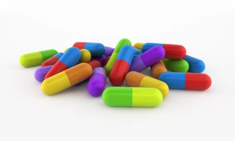 Pill capsules Stock Illustration