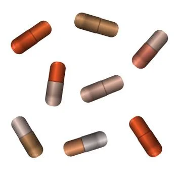 Pill capsules. Stock Illustration