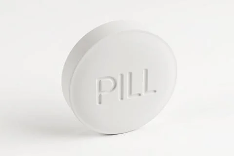Pill with clipping path. Stock Illustration