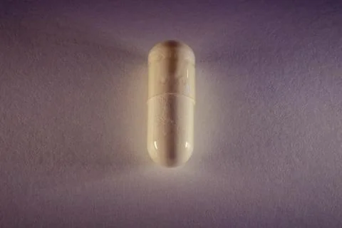 Pill close up. Capsule medication. Фото